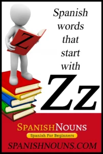 Spanish Words That Start With Z