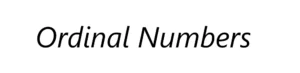 Ordinal Numbers in English and Spanish