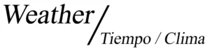 Weather in English and Spanish